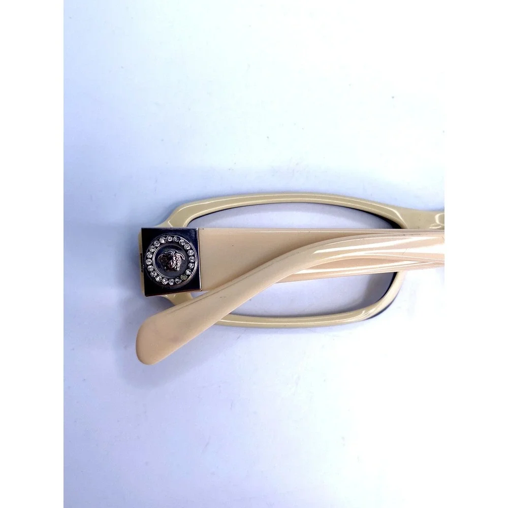 Versace Black Brown Beige Rectangular Eyeglasses Italy MOD 3034B 405 52 15 135